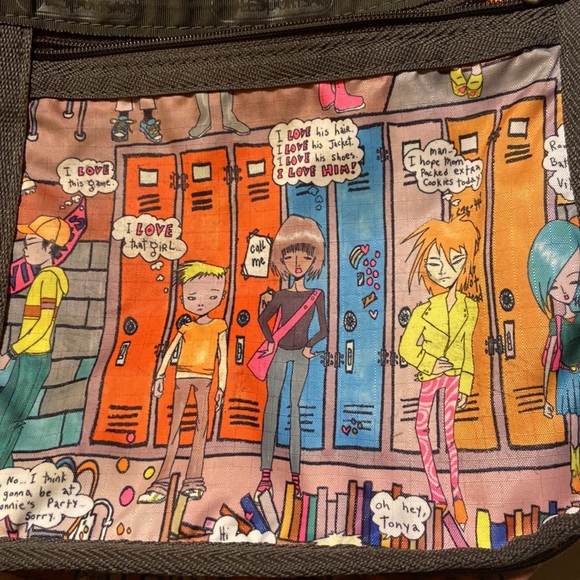 LeSportsac Crossbody special edition high school comic/anime - Picture 2 of 5